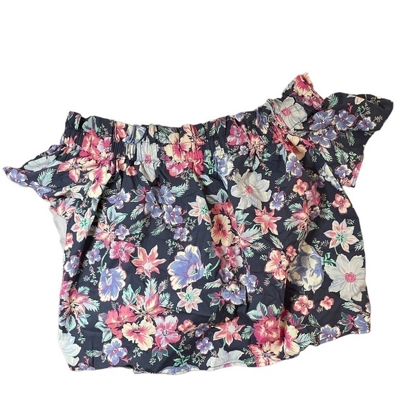 NWT Gap Floral Off Shoulder Top Large - Picture 2 of 4